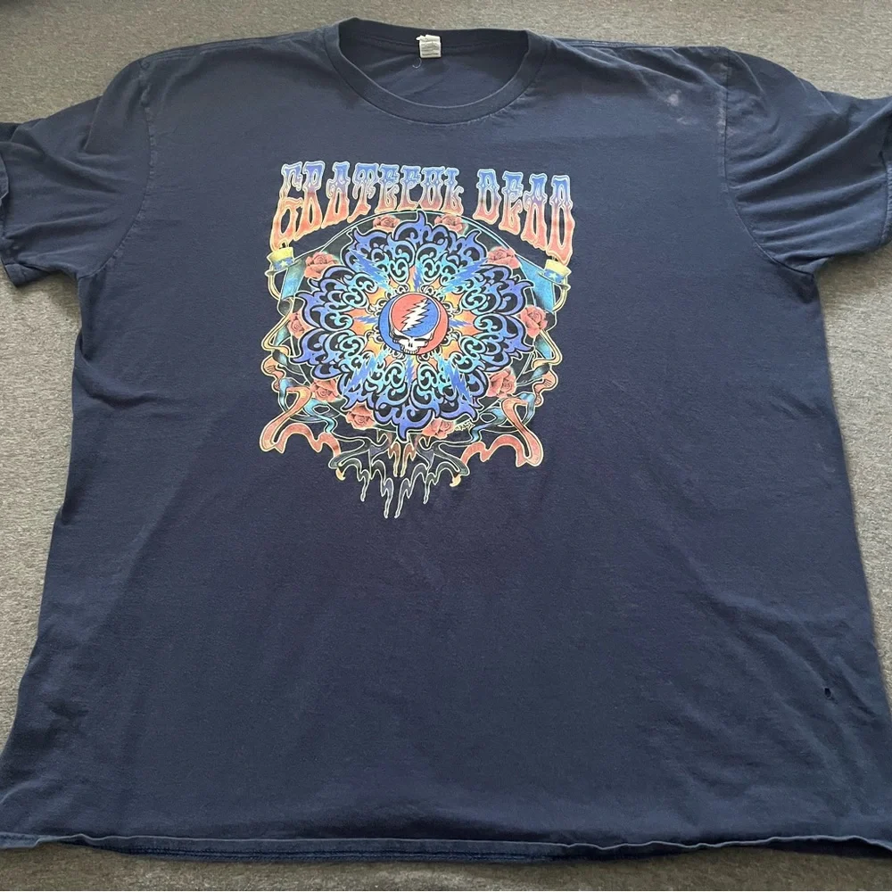 Grateful Dead Dark Blue Psychedelic Tee - Picture 1 of 3